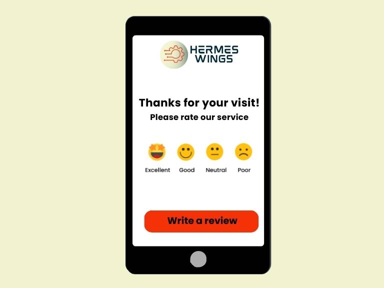 Rate our service - Restaurant queue management