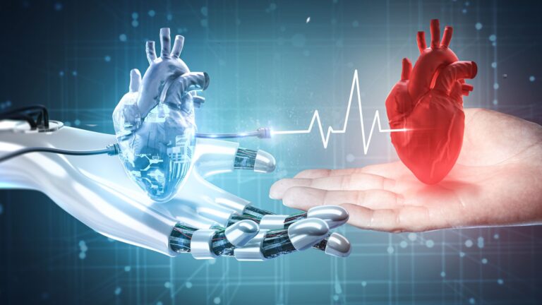 IA ´humanos trabajando de la mano